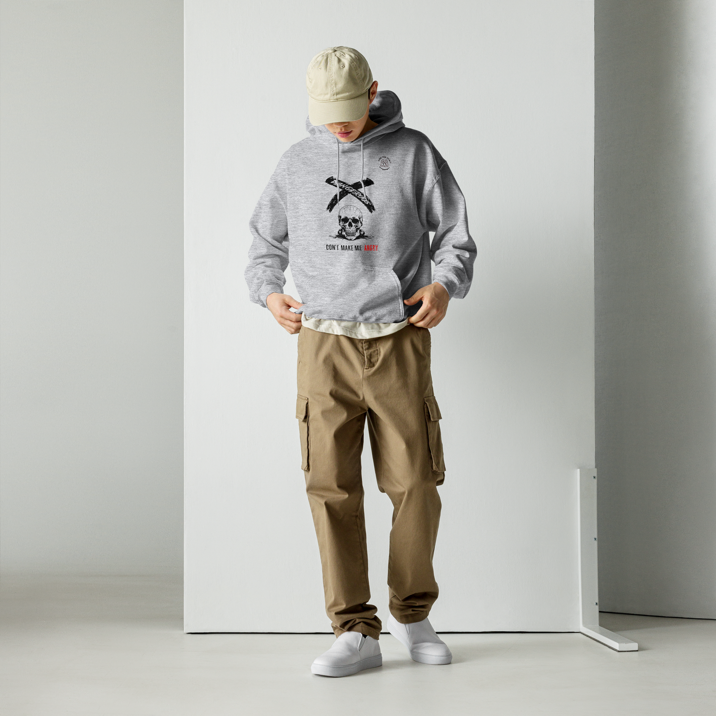 Totenkopf-Kapuzenpullover Geschenk mit lustigem Design