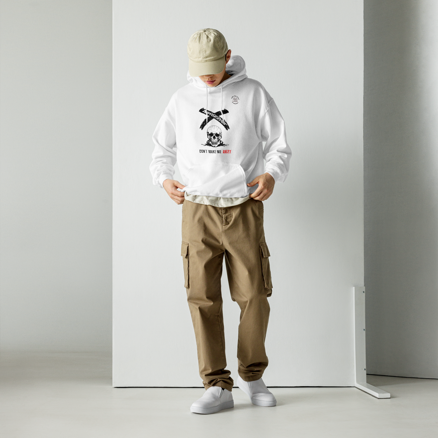 Totenkopf-Kapuzenpullover Geschenk mit lustigem Design
