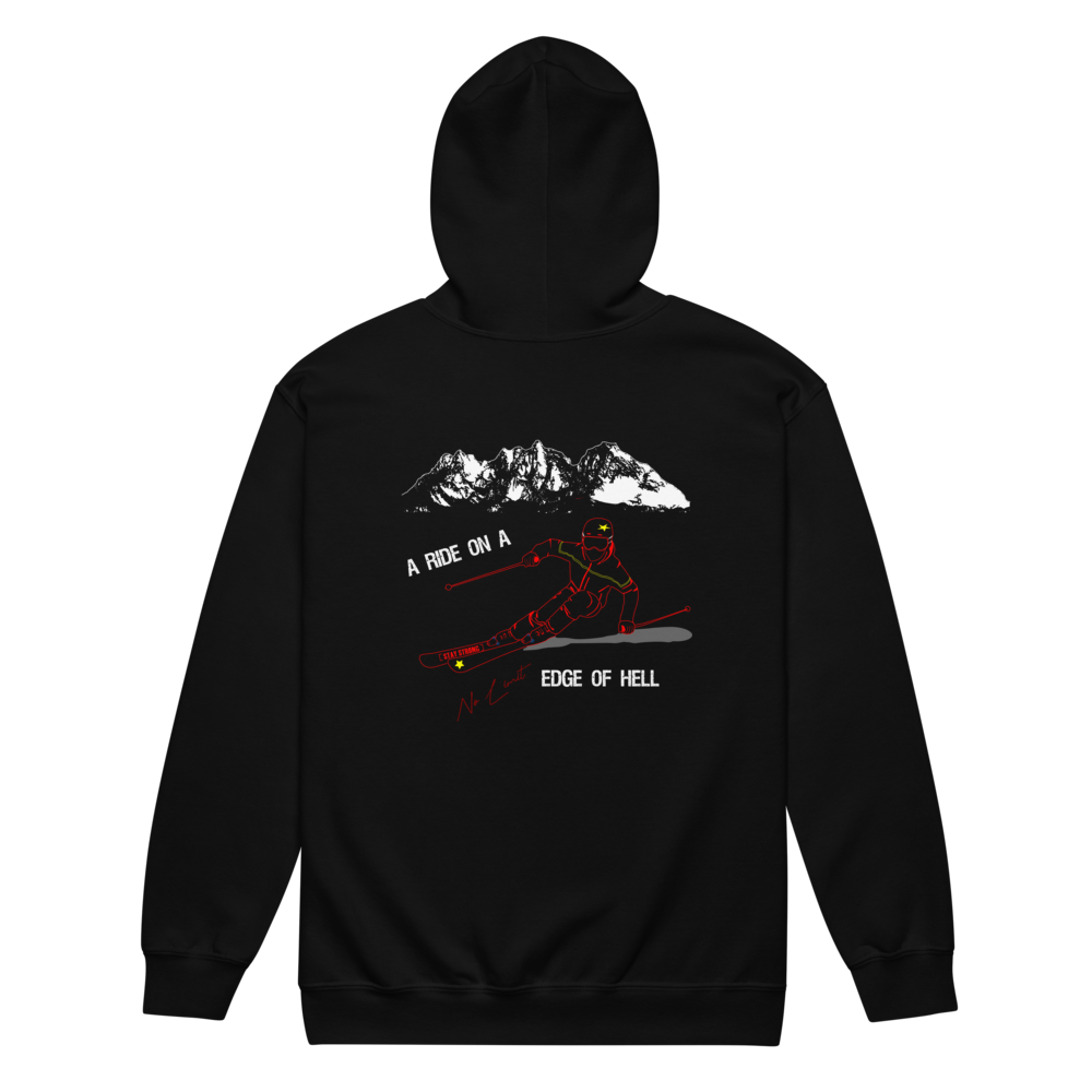 Hoodie Jacke Skifahrer Geschenk Kapuzenjacke