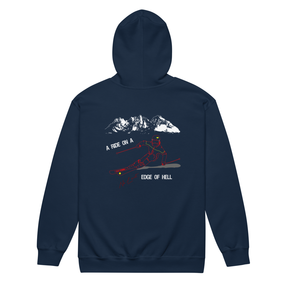 Hoodie Jacke Skifahrer Geschenk Kapuzenjacke