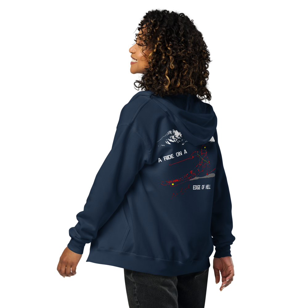 Hoodie Jacke Skifahrer Geschenk Kapuzenjacke