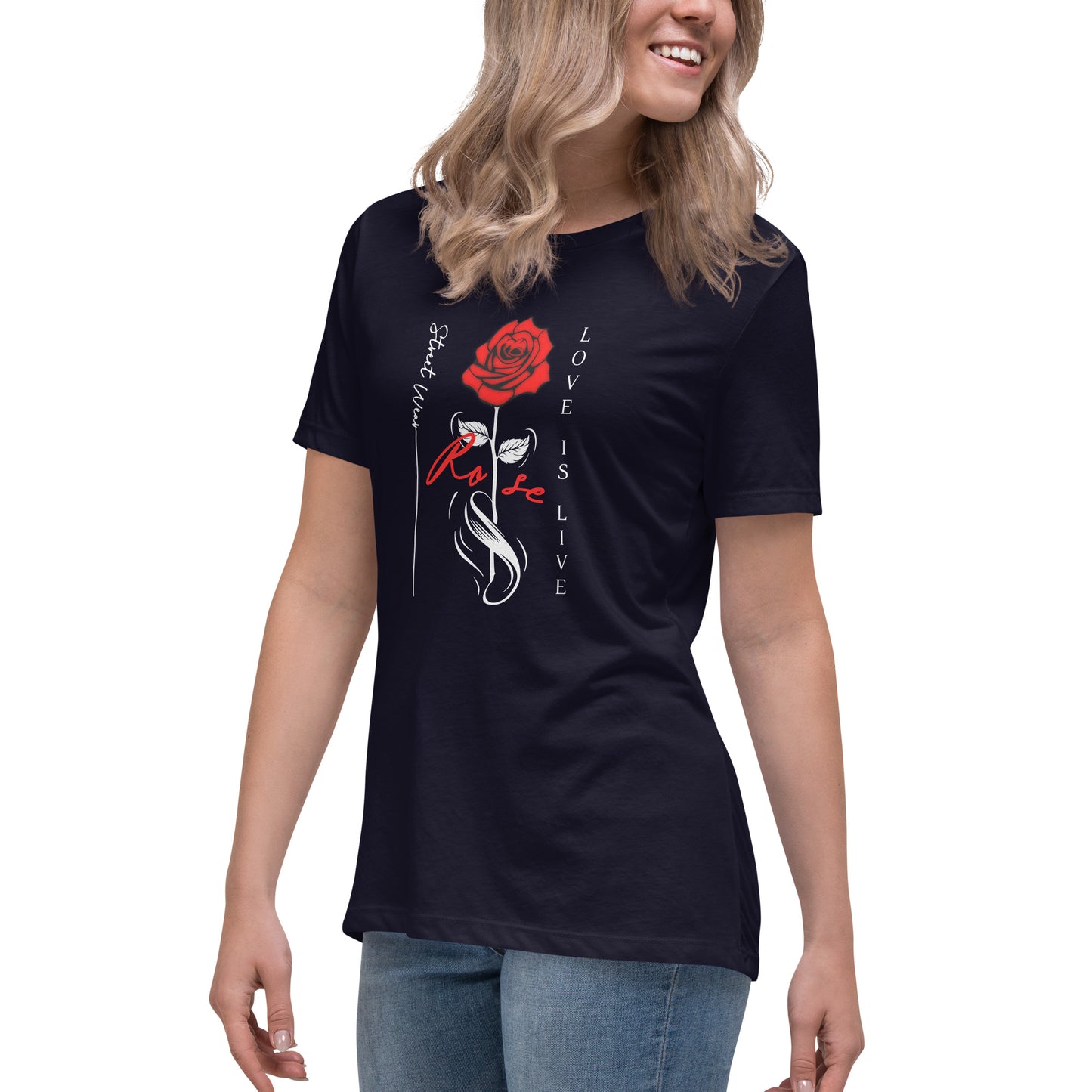 Rosen T-Shirt | Lockeres Damen-T-Shirt