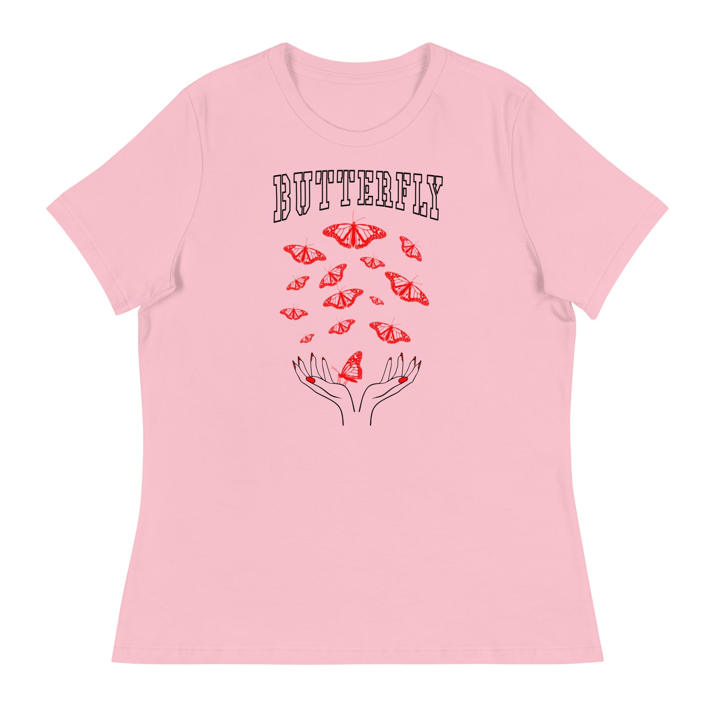 Butterfly Rote Schmetterlinge T-Shirt