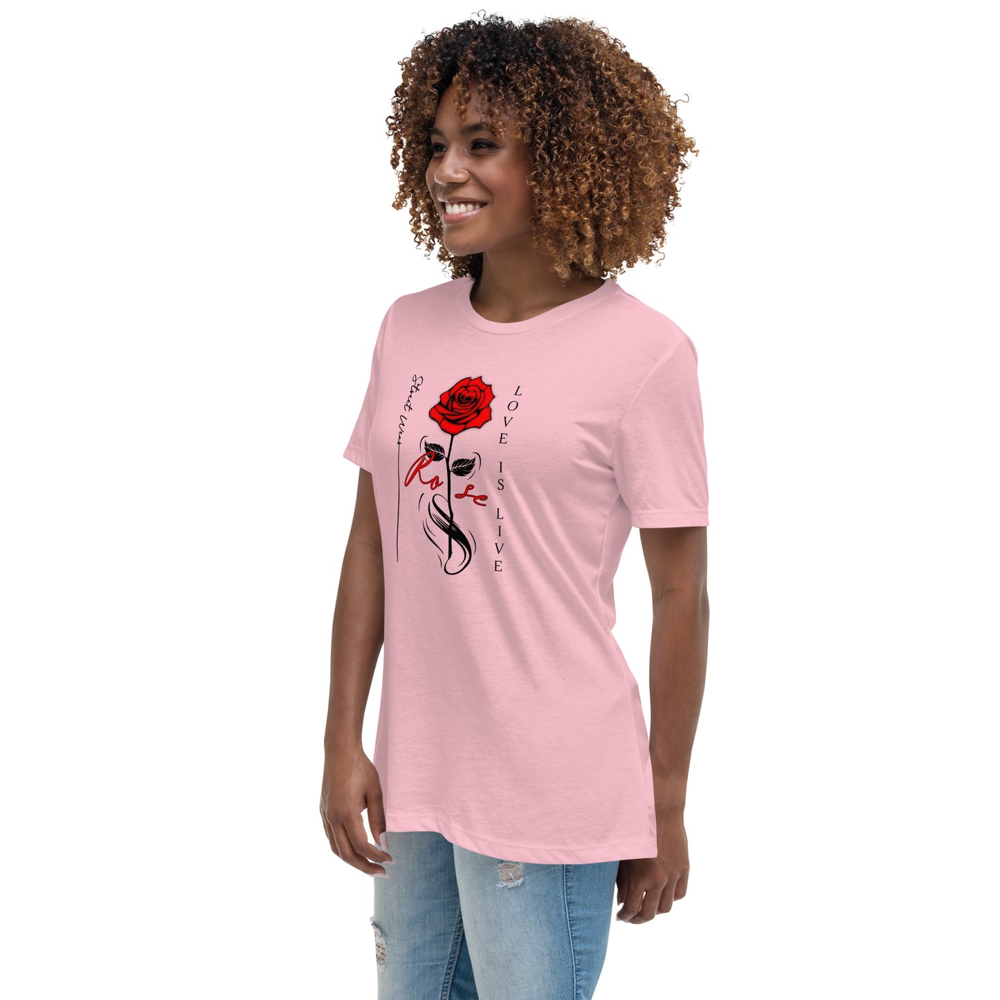 Rosen T-Shirt | Lockeres Damen-T-Shirt