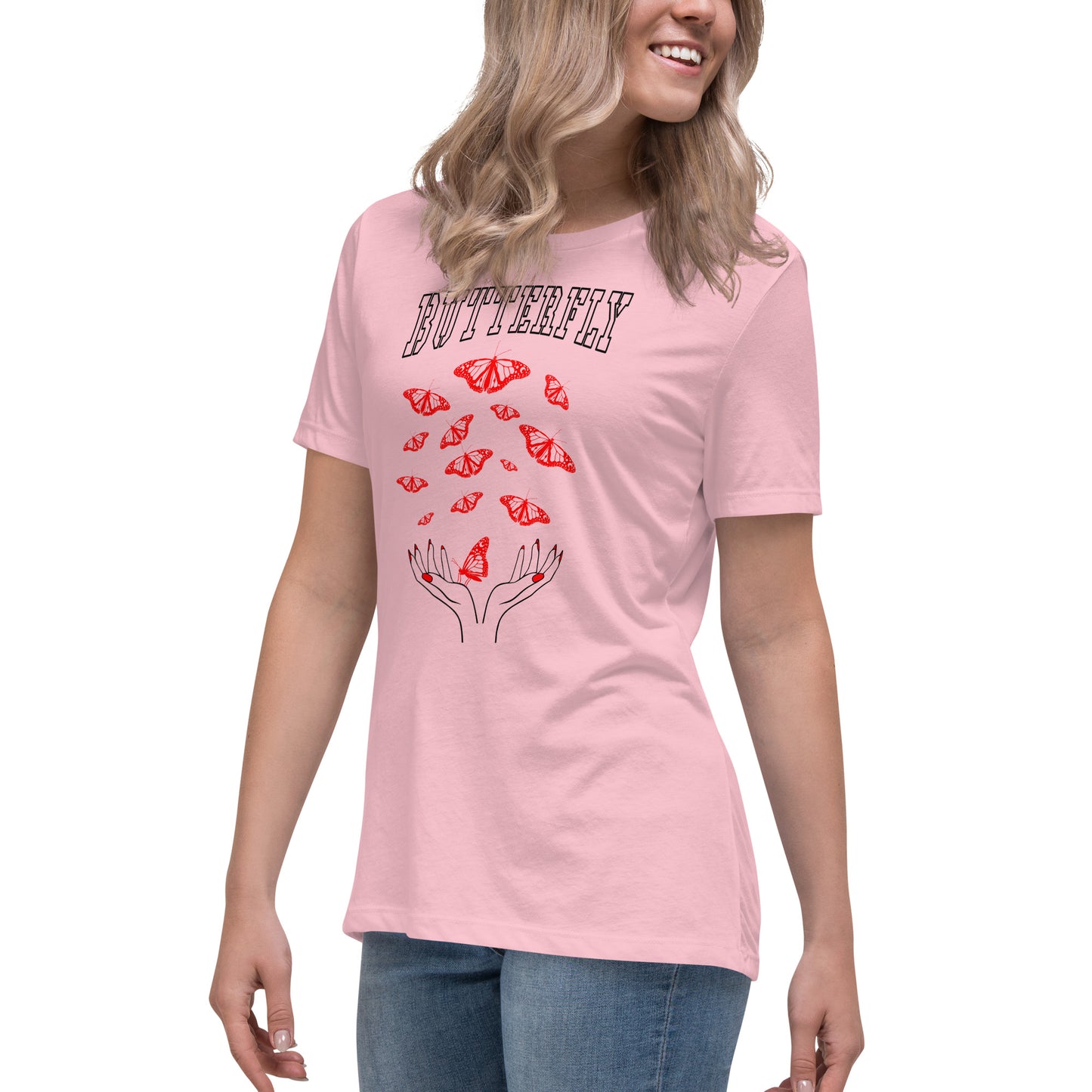 Butterfly Rote Schmetterlinge T-Shirt