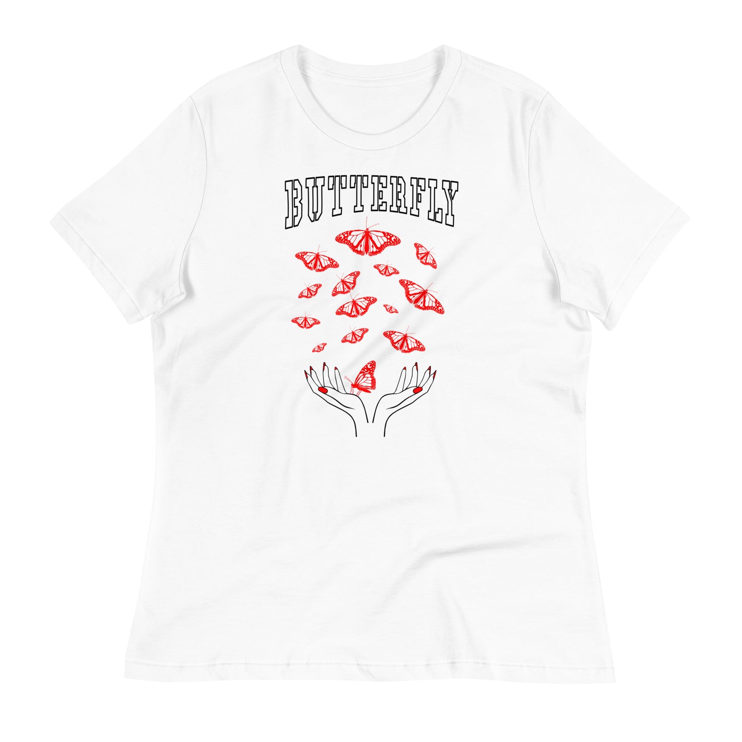 Butterfly Rote Schmetterlinge T-Shirt