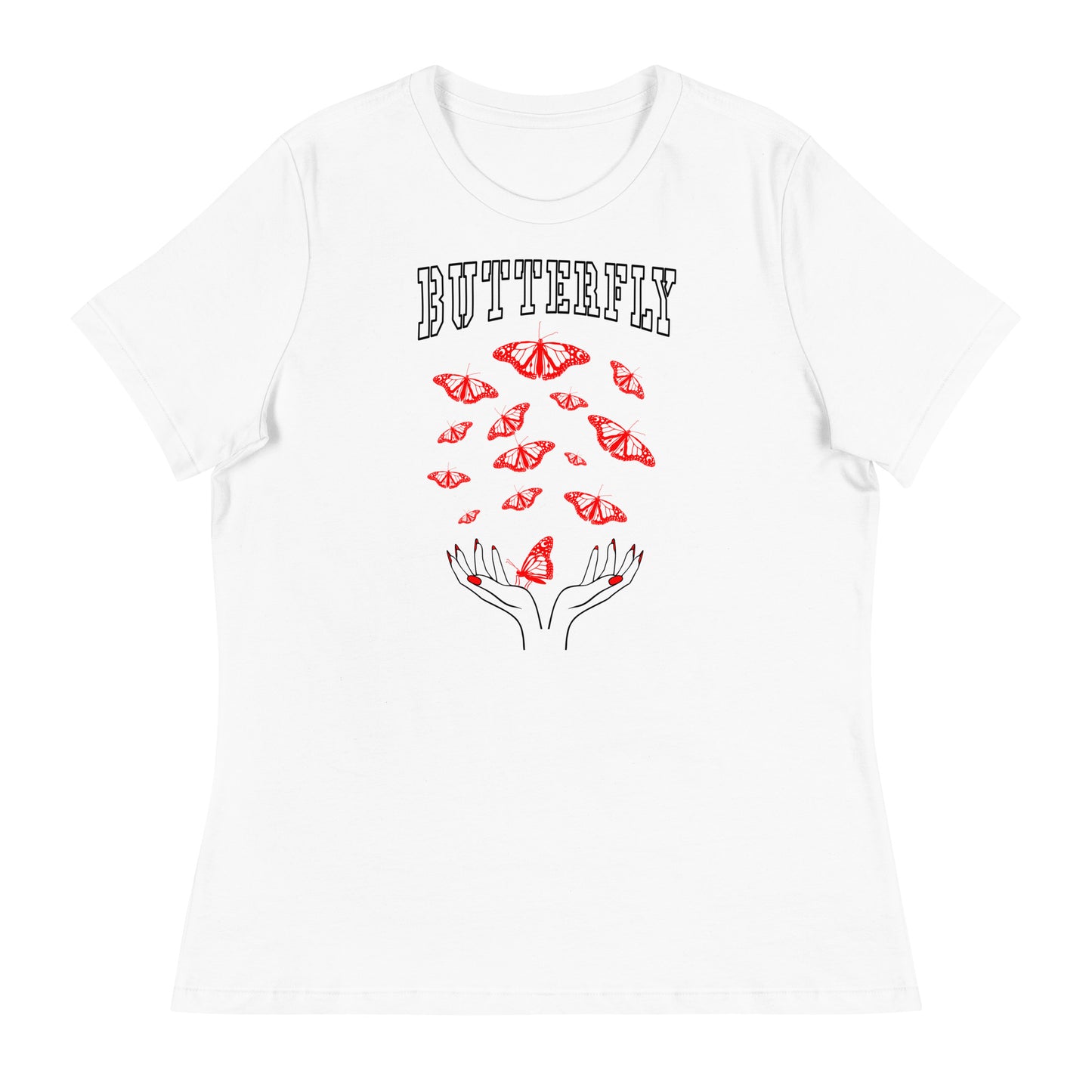 Butterfly Rote Schmetterlinge T-Shirt
