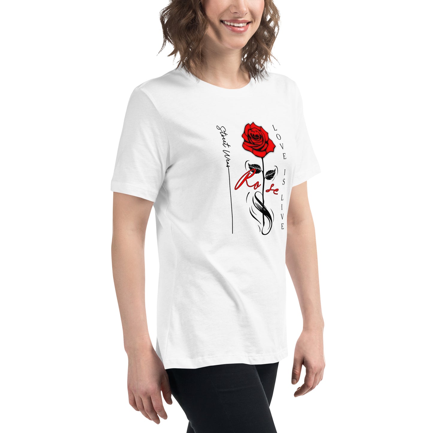 Rosen T-Shirt | Lockeres Damen-T-Shirt