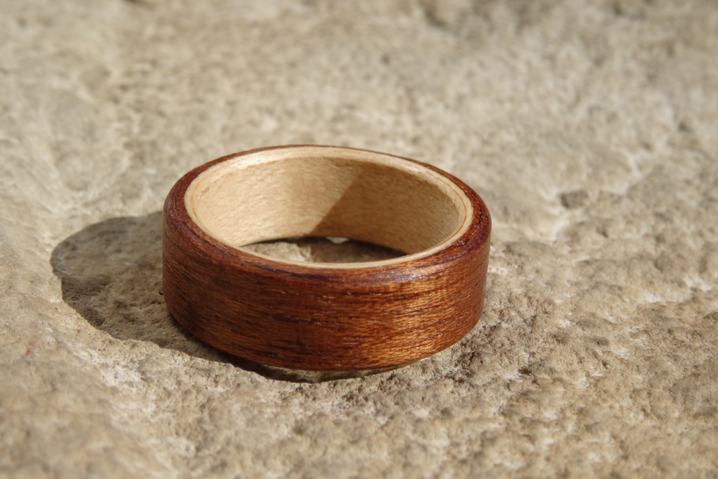 Ring Nussbaum Ahorn - Bugholz