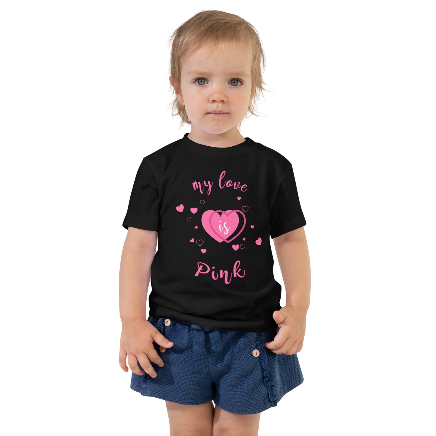 Baby T-Shirt "My love is Pink"