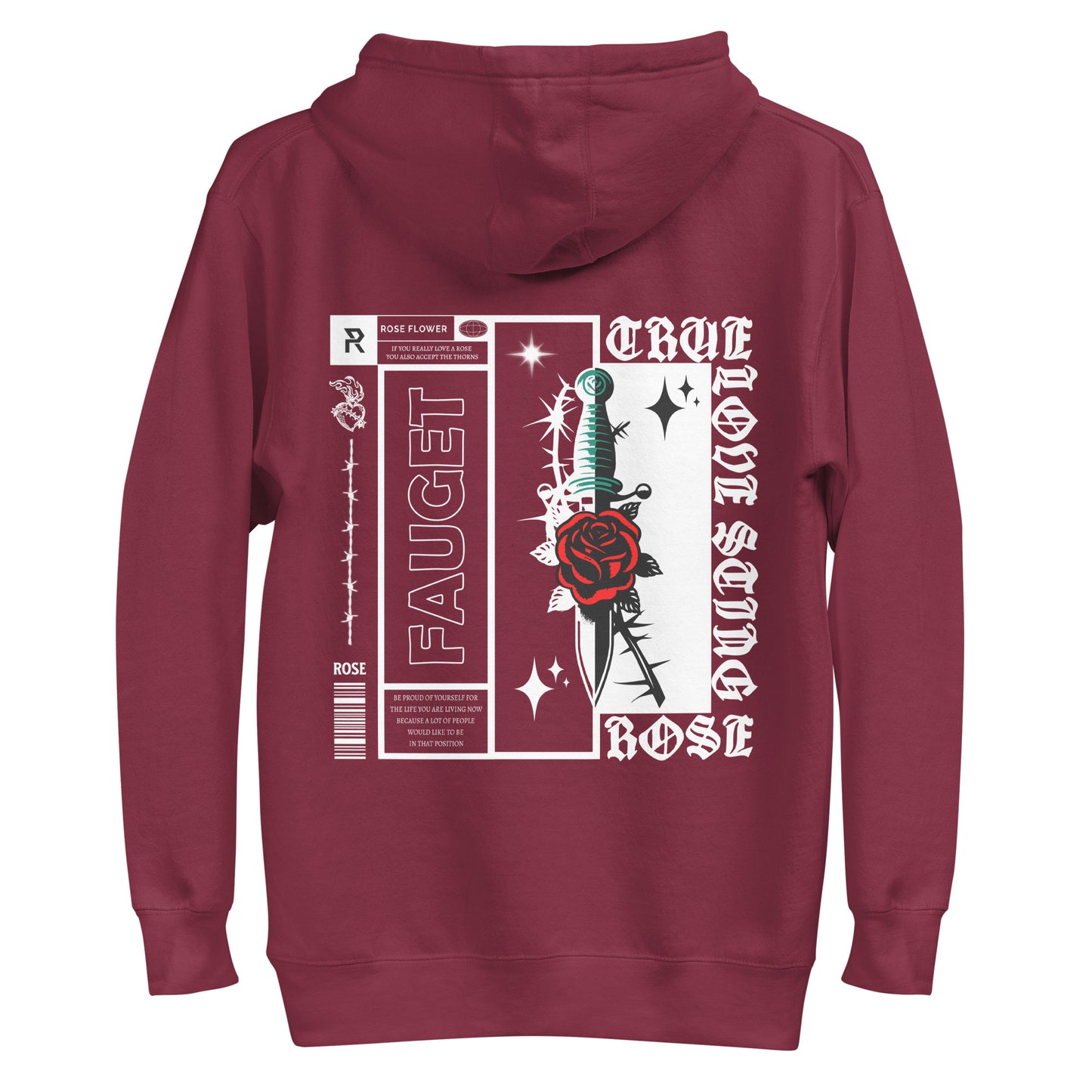 TRUE LOVE THORNS - Kapuzenpullover