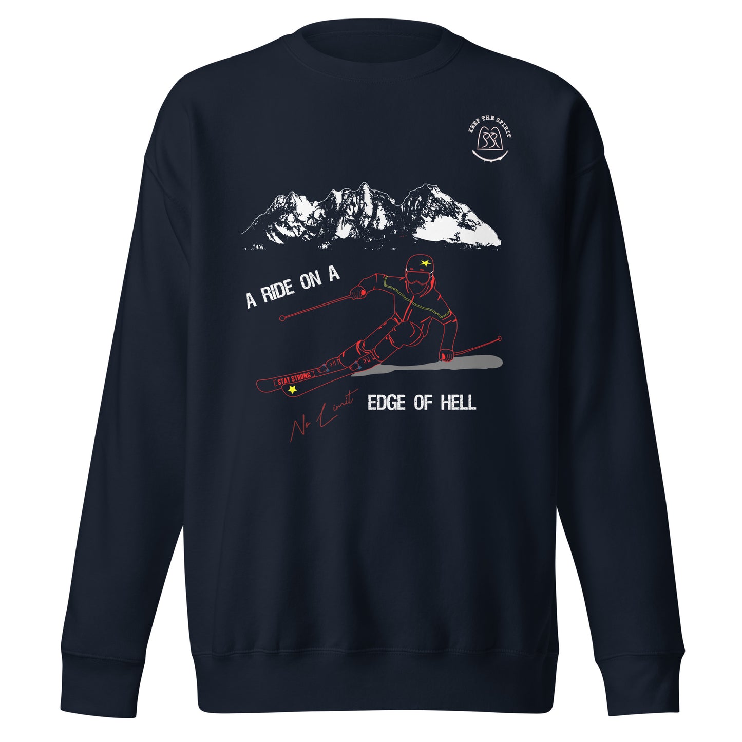 Skifahrer-Pullover für Mann und Frau, extrem Skifahren