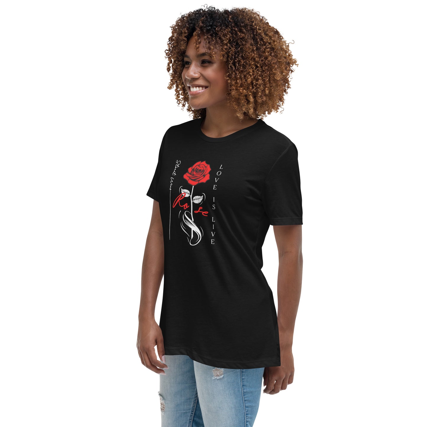 Rosen T-Shirt | Lockeres Damen-T-Shirt