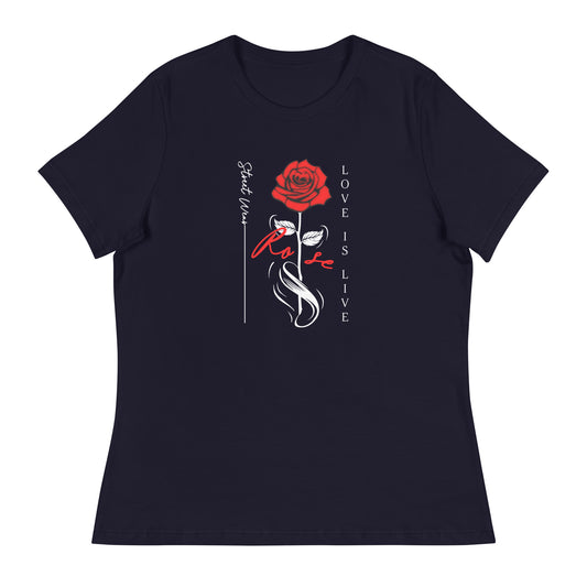 Rosen T-Shirt | Lockeres Damen-T-Shirt