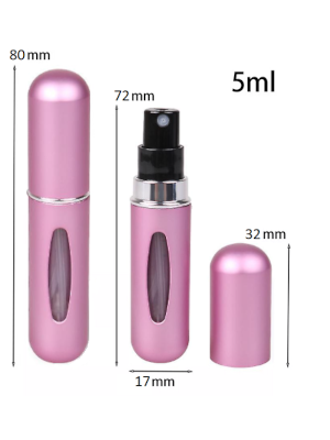 5ml Mini-Parfum Zerstäuber Nachfüllflasche Vaporisateur Parfum Pink